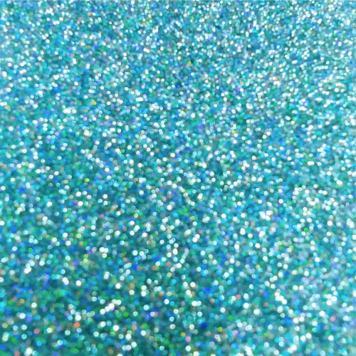 PET Glitter Turkos Rainbow - 61098, ark 30x50 cm
