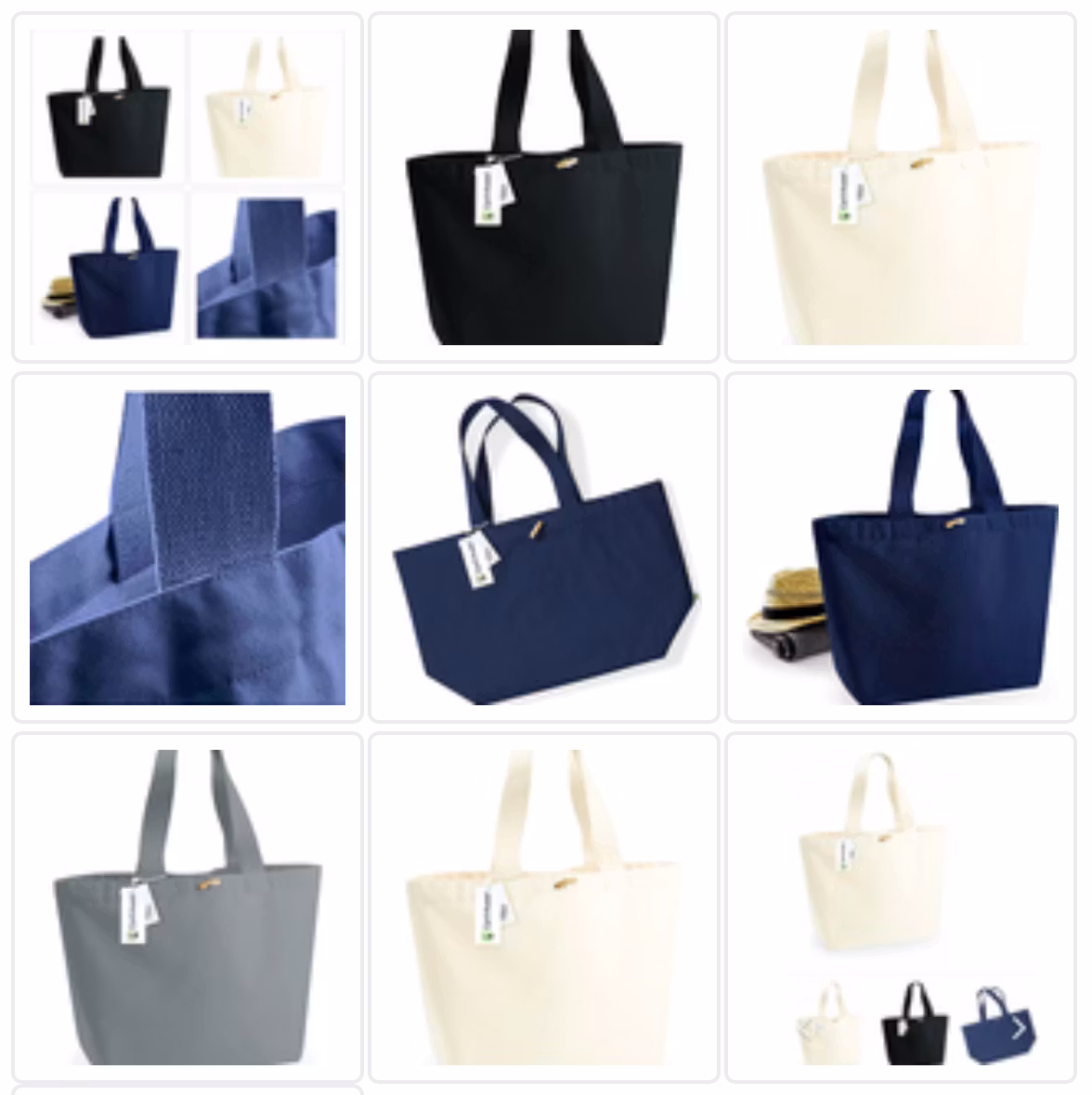 Canvas Bag - med duffelknapp