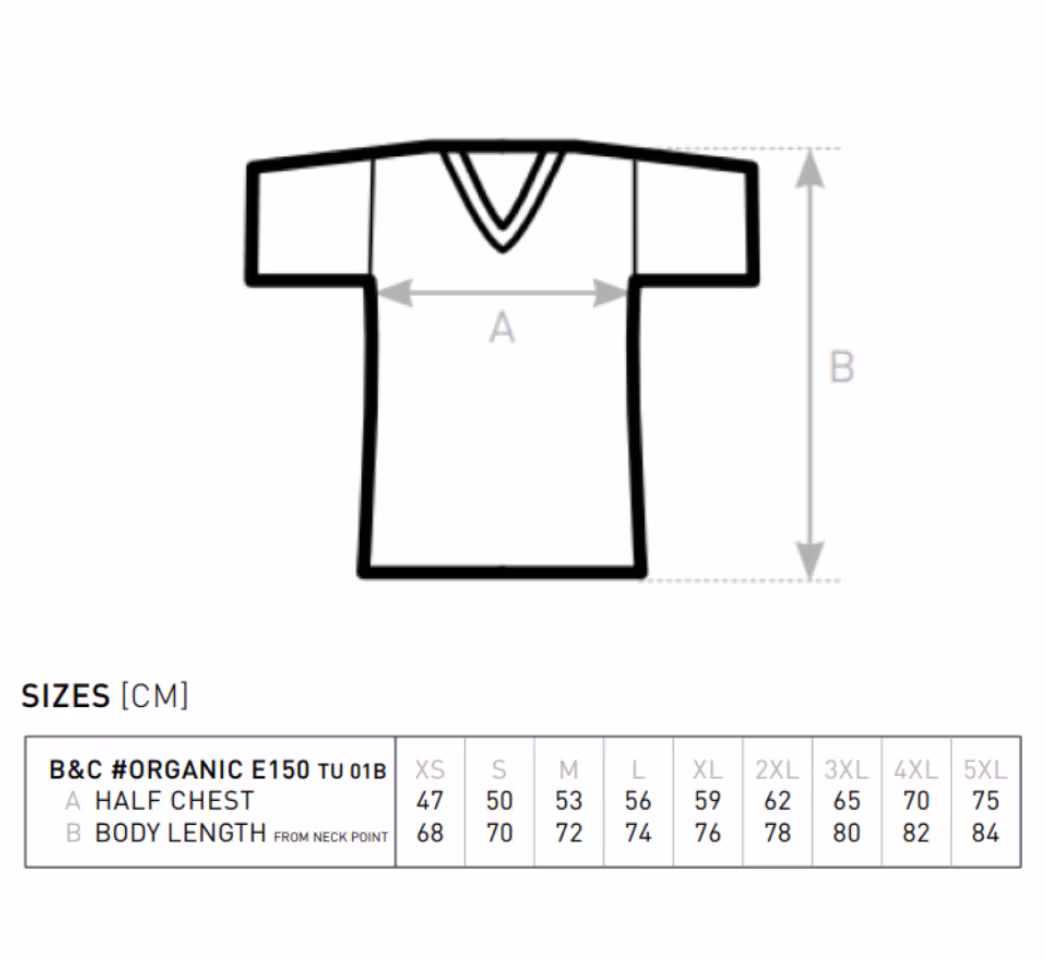 T-shirt Herr Eko - Svart / Vit