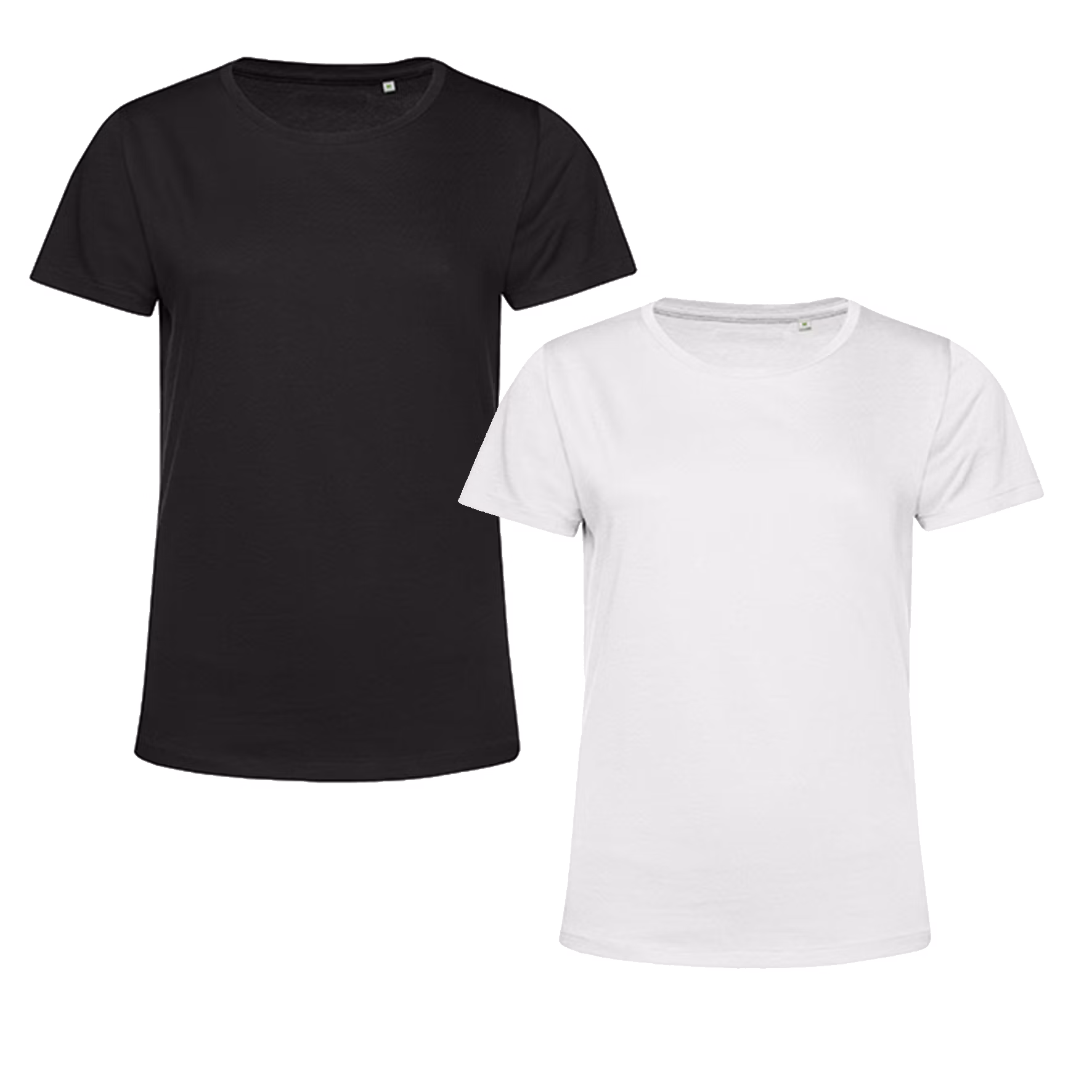 T-shirt Dam Eko - Svart / Vit