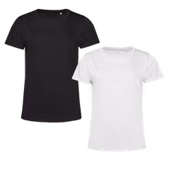 T-shirt Dam Eko - Svart / Vit