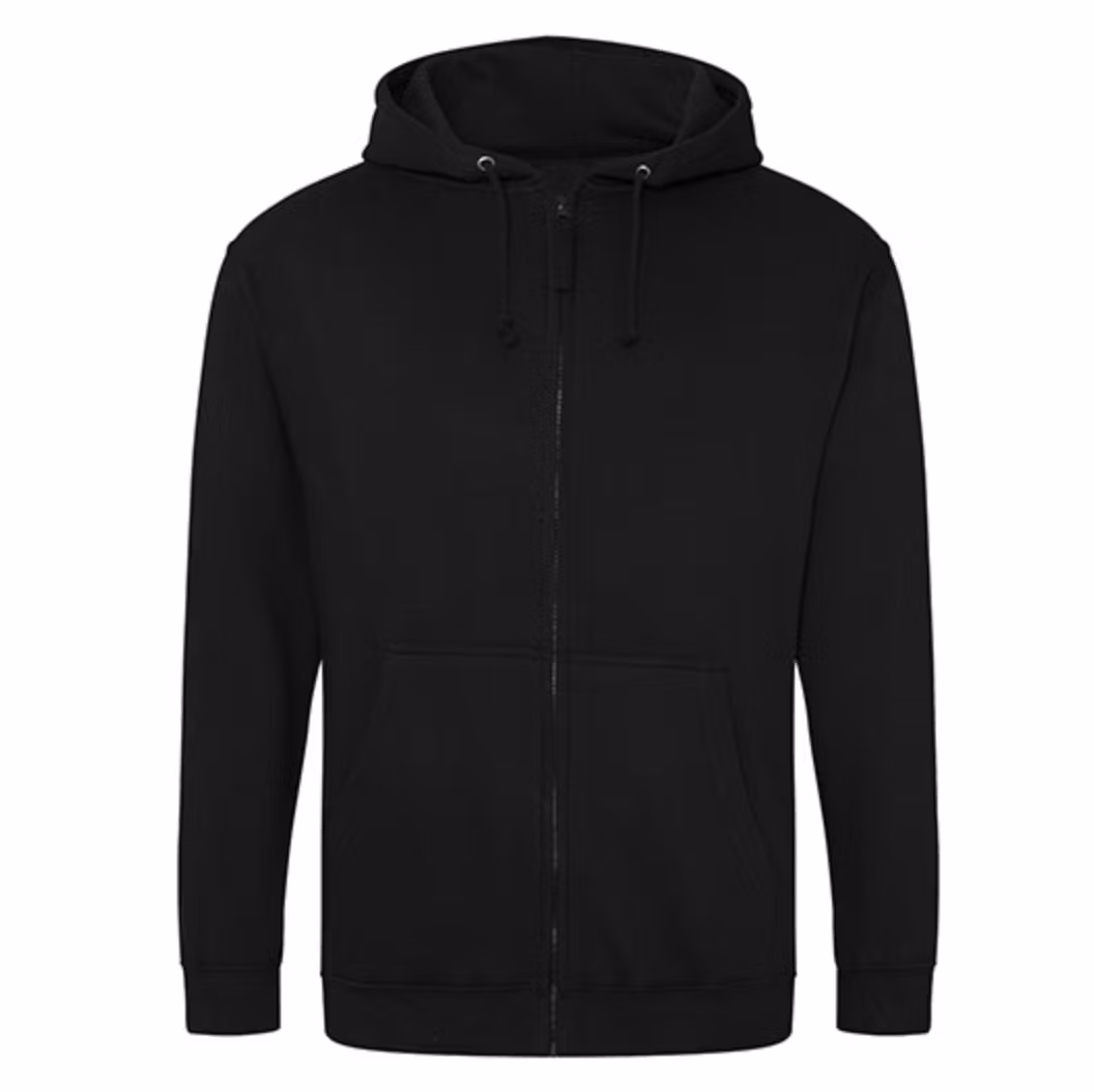 Hoodie Zip - Svart