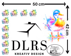 42x50 cm - Textiltransfer - DTF för alla textilier mörkt o ljust