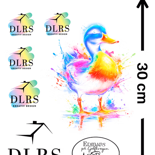 A4 - 21x30 cm - Textiltransfer - DTF för alla textilier mörkt o ljust