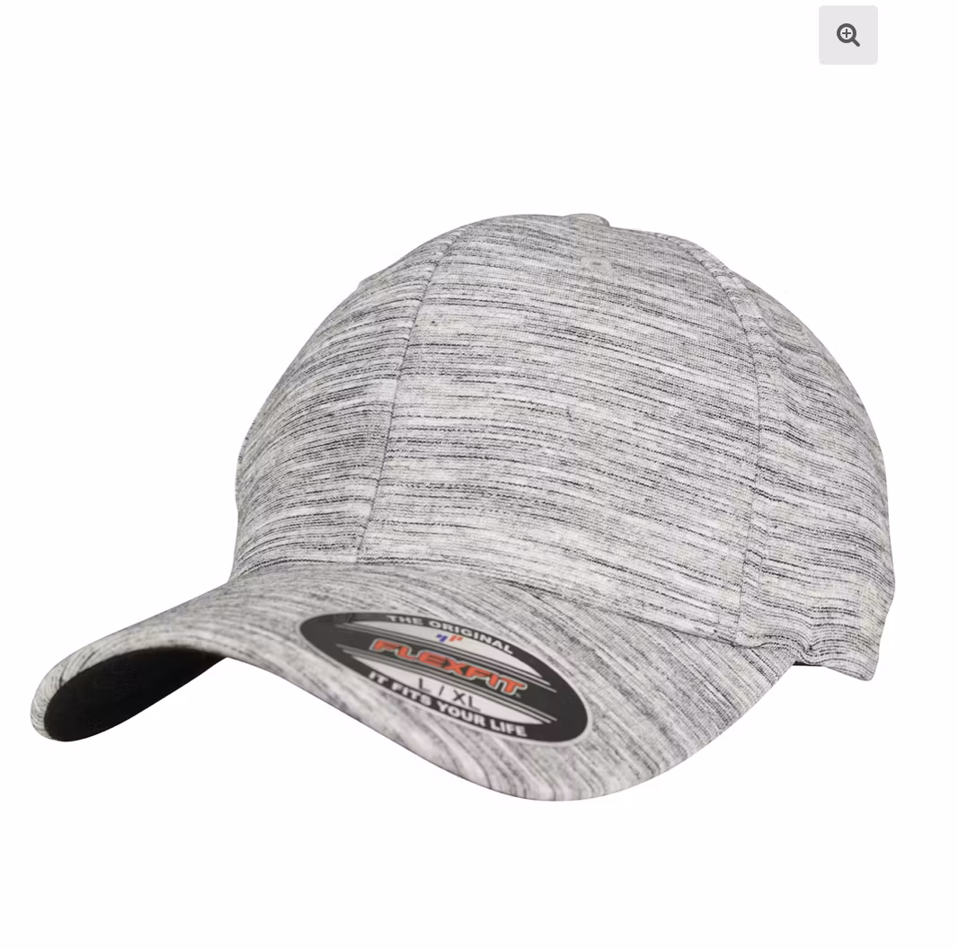 Keps Flexfit Gråmelange - 6 panels utan stängning