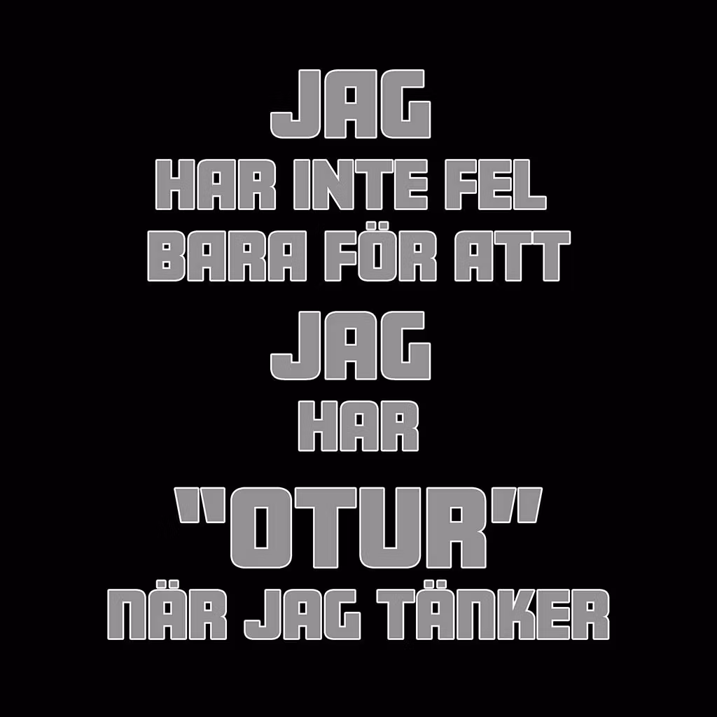 Texter - blandat - DTF-tryck