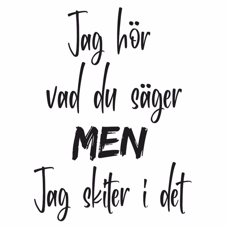 Texter - blandat - DTF-tryck