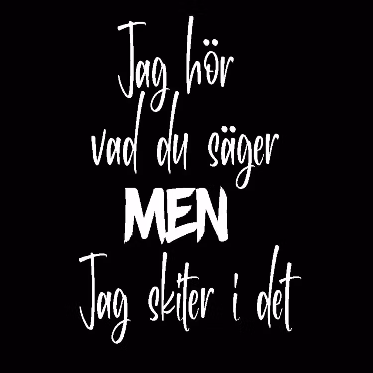 Texter - blandat - DTF-tryck
