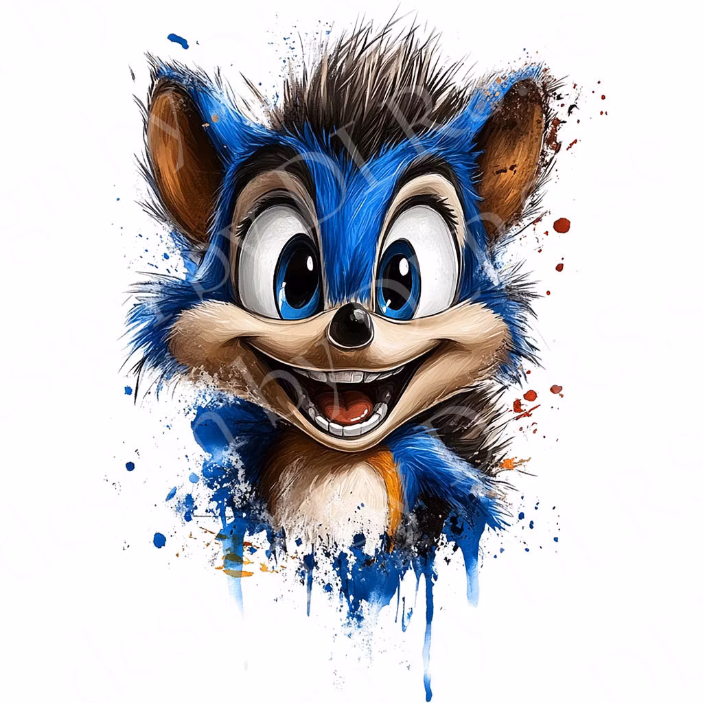 Cartoon - olika djur tecknade OBS! endast för vita textilier