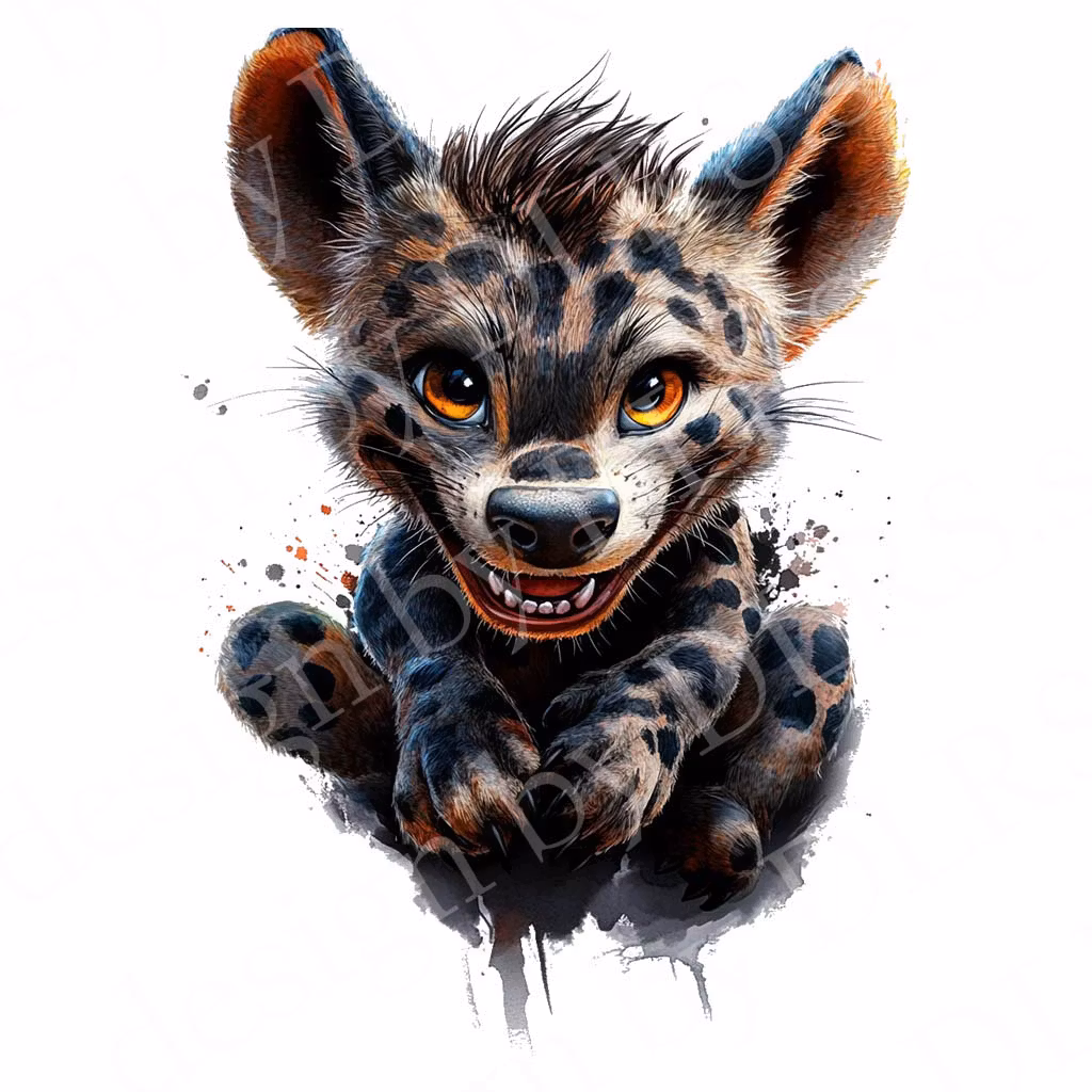 Cartoon - olika djur tecknade OBS! endast för vita textilier