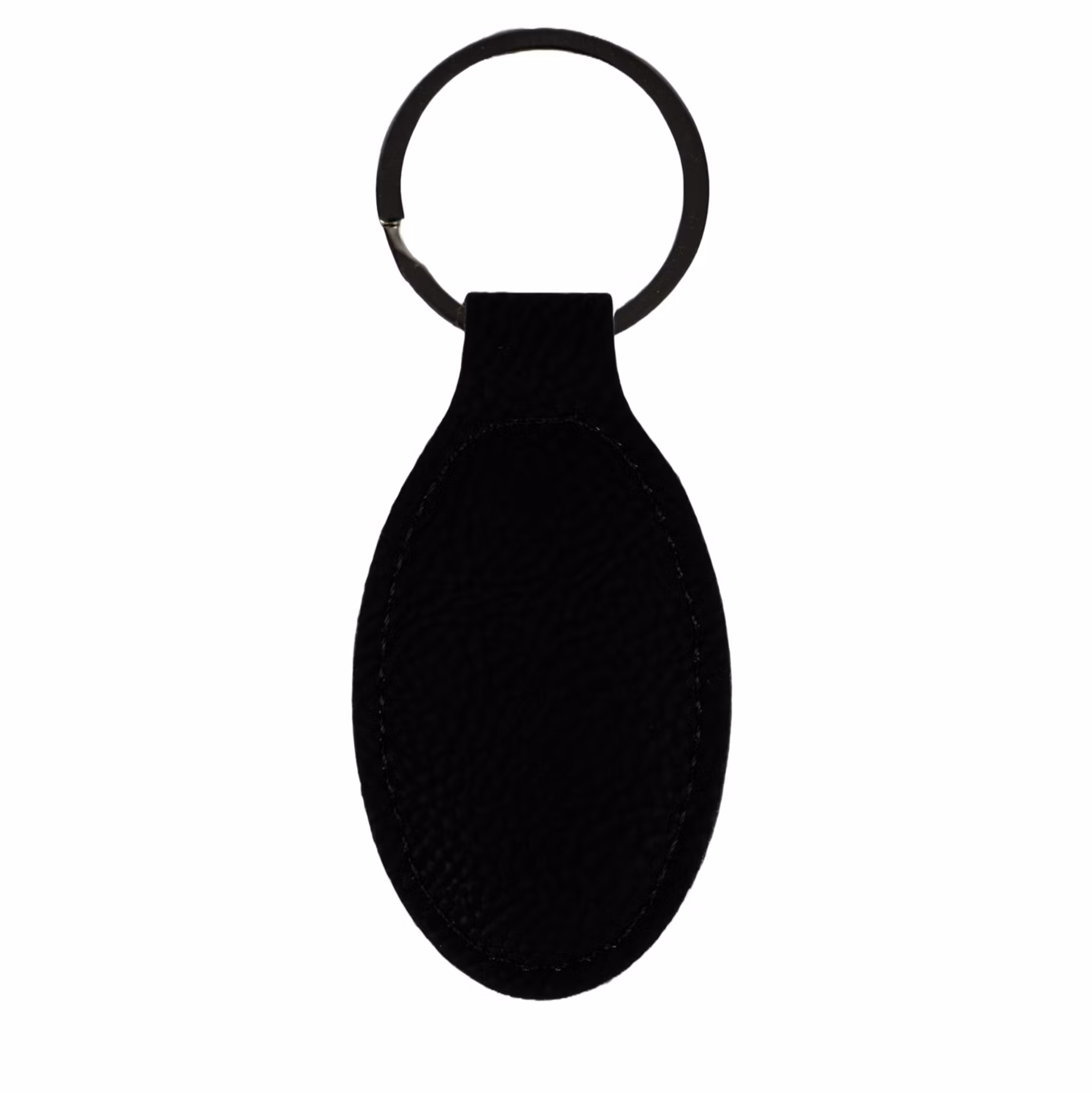 Nyckelring oval i läderimitation