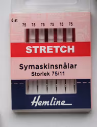 Hemline symaskinsnålar - Stretch 75