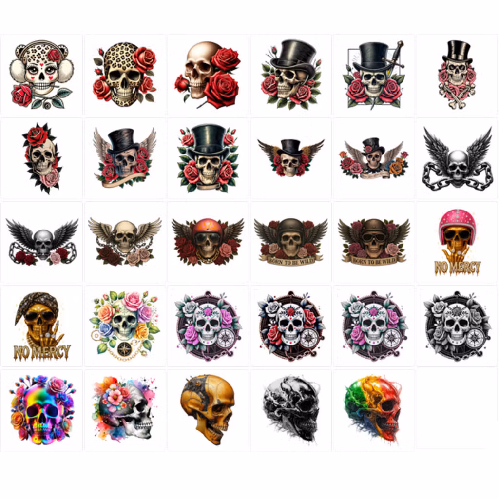 Döskallar - dtf tryck