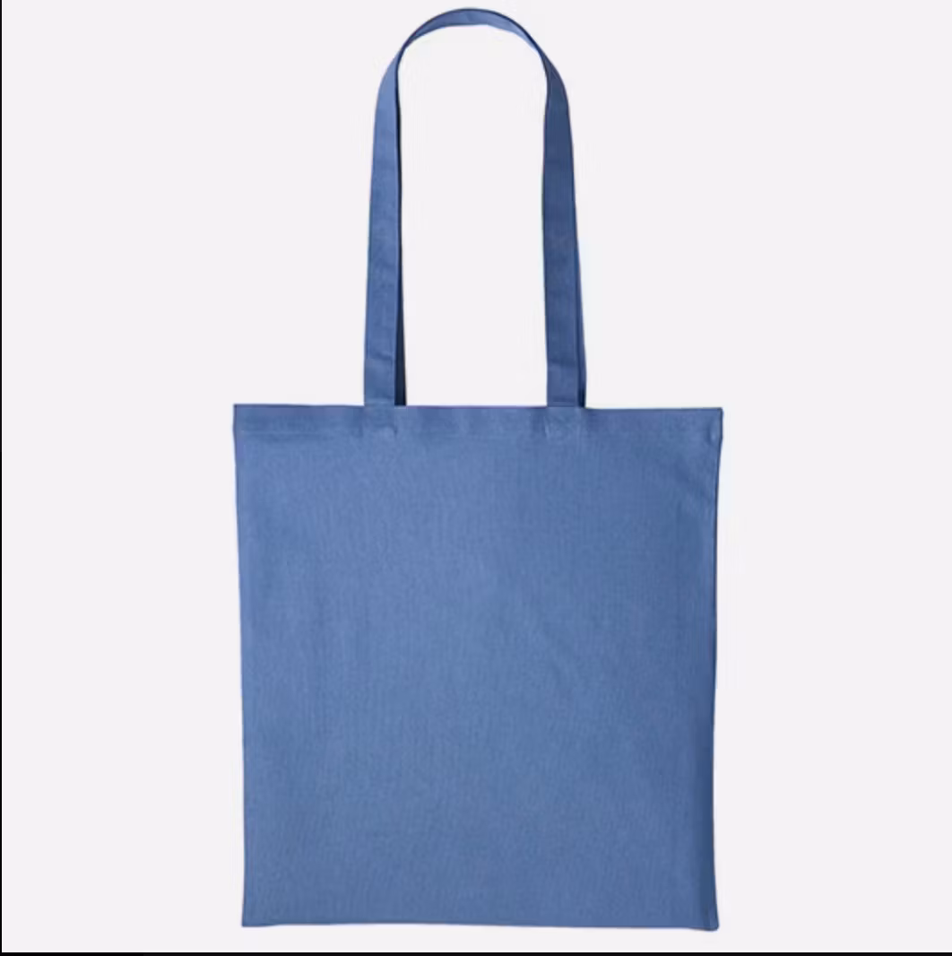 Textilkasse enkel med långt handtag