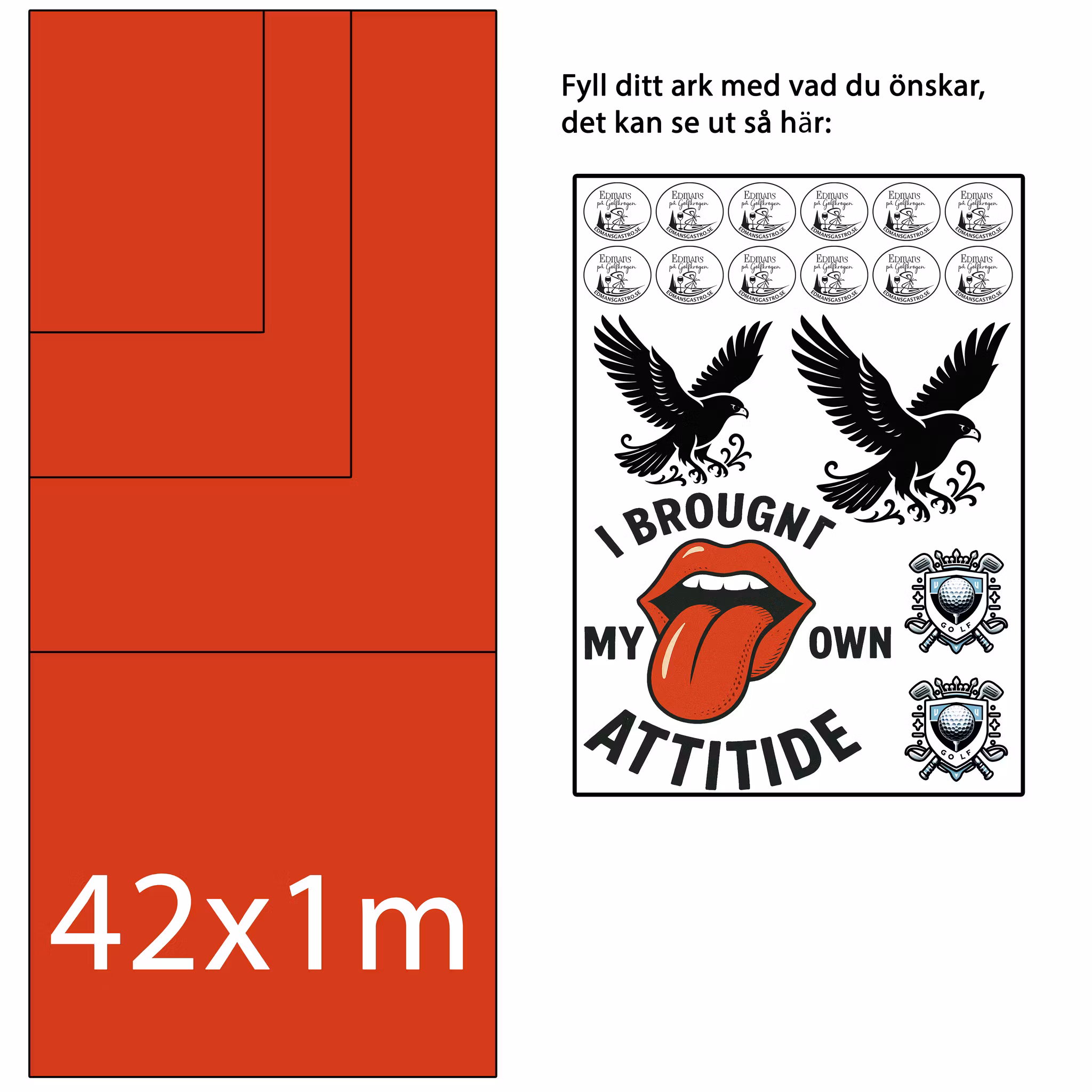 Textiltransfer - DTF ARK- Transfers – A4, A3, A2, 1m