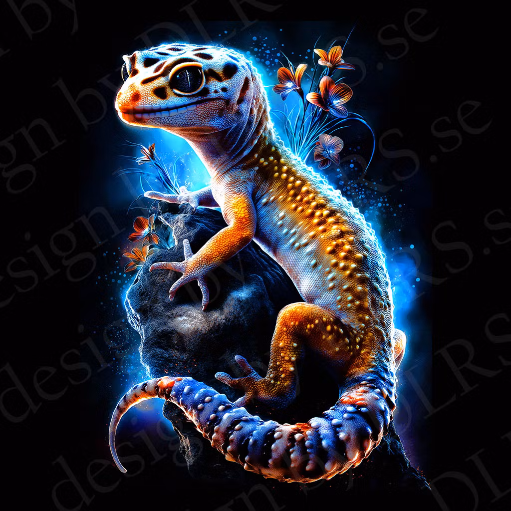 Reptiler - dtf transfer  OBS!! för svart textil