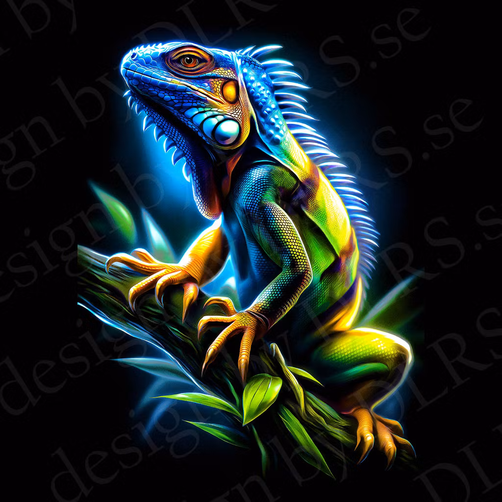 Reptiler - dtf transfer  OBS!! för svart textil