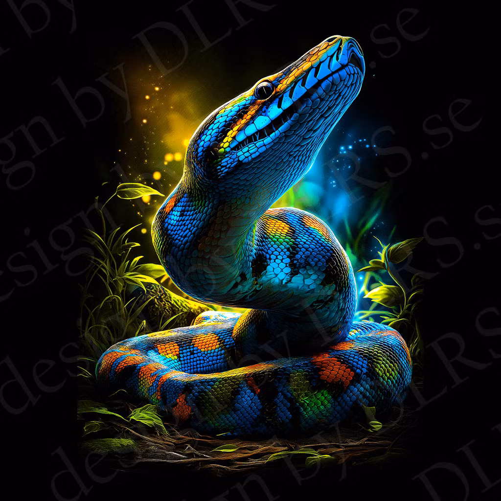 Reptiler - dtf transfer  OBS!! för svart textil