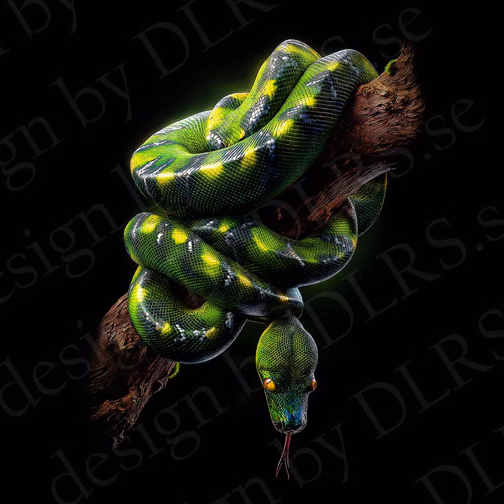 Reptiler - dtf transfer  OBS!! för svart textil