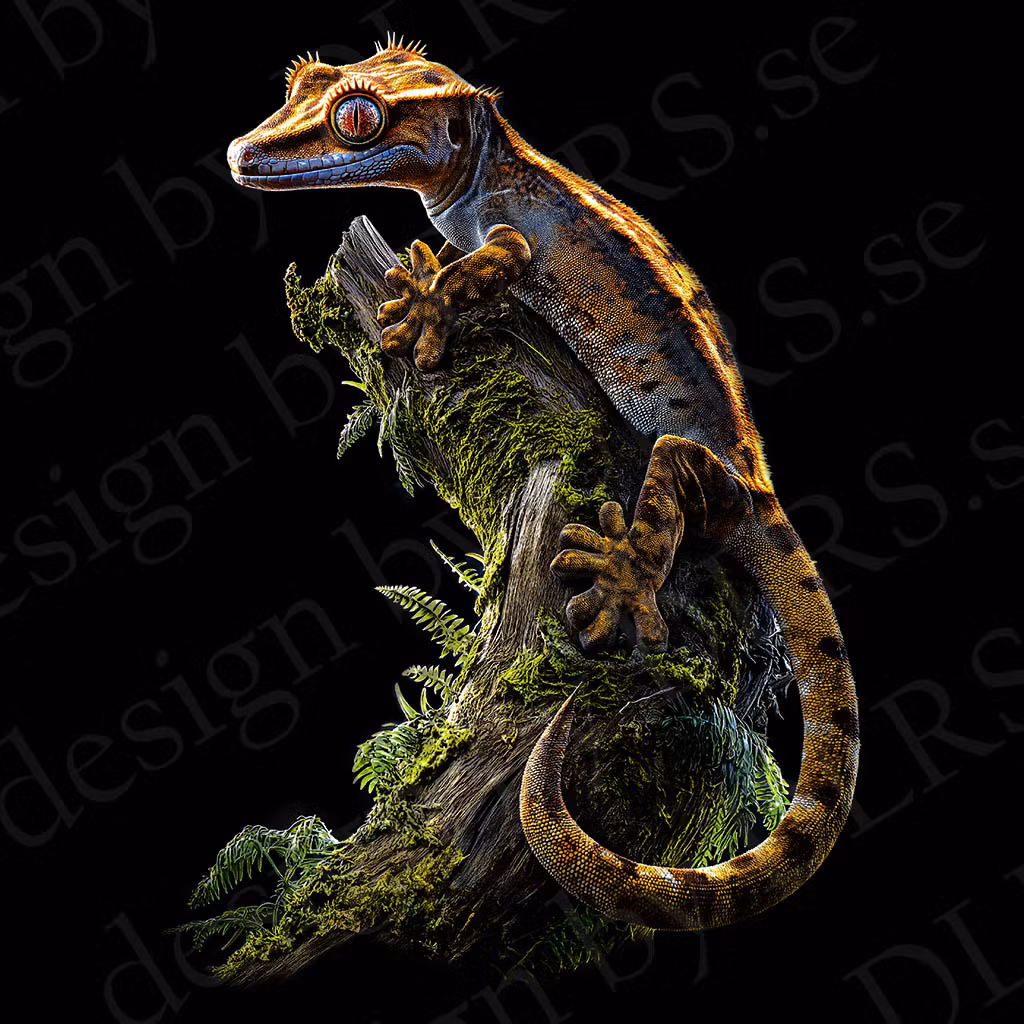 Reptiler - dtf transfer  OBS!! för svart textil