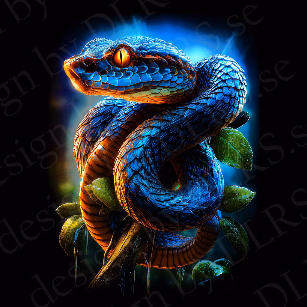 Reptiler - dtf transfer  OBS!! för svart textil