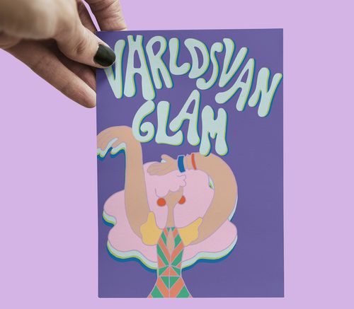 Glam - Vykort