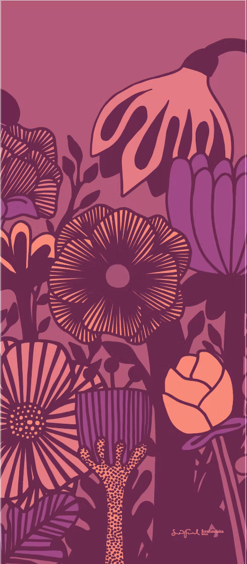 Wallflower Velvet - Väggbonad
