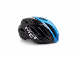 MET Helmet Road Idolo M (52-59 cm) Black Shaded Cyan/Glossy
