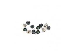 TRUVATIV Bolt Kit Chainring Bolt Kit 4X3 M8.5X7 / M8.5X5 Aluminum Black / M8 Steel Silver Triple Qty 4 Black