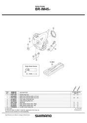 SHIMANO Cable adjusting bolt unit BR-IM45-F