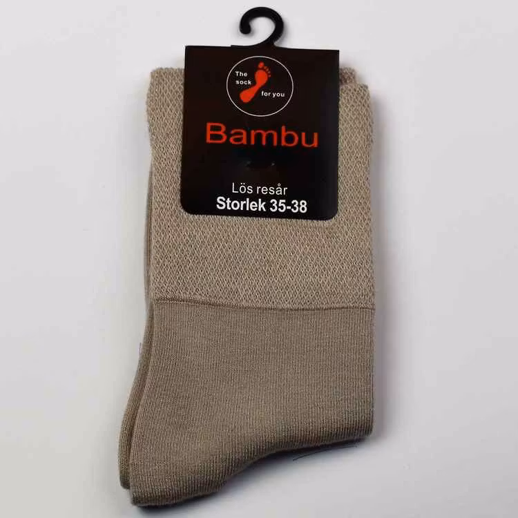 Strumpa Bambu Beige