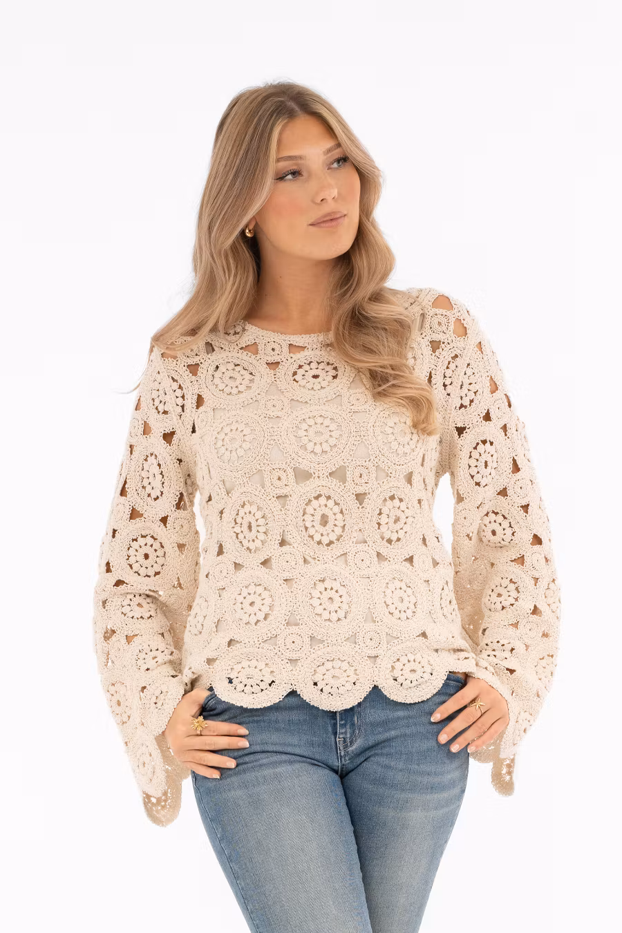 FREYA SWEATER - Creme