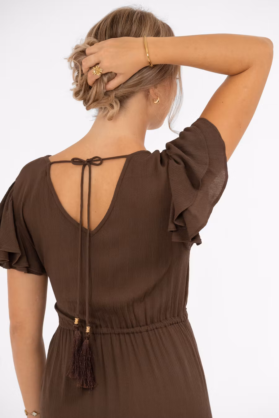 JANE DRESS - Coffe Brown