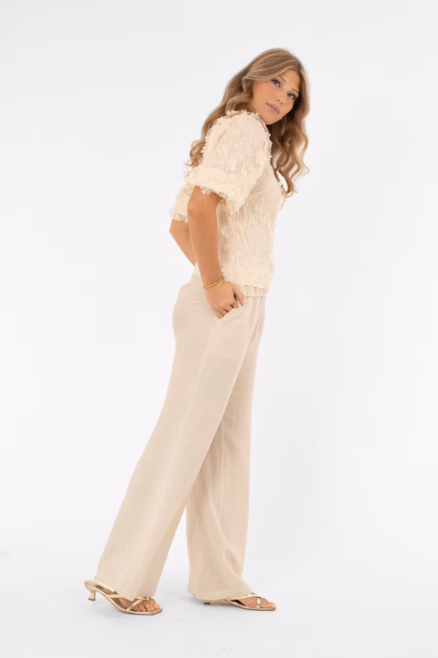 LEE LINEN PANTS - Sand