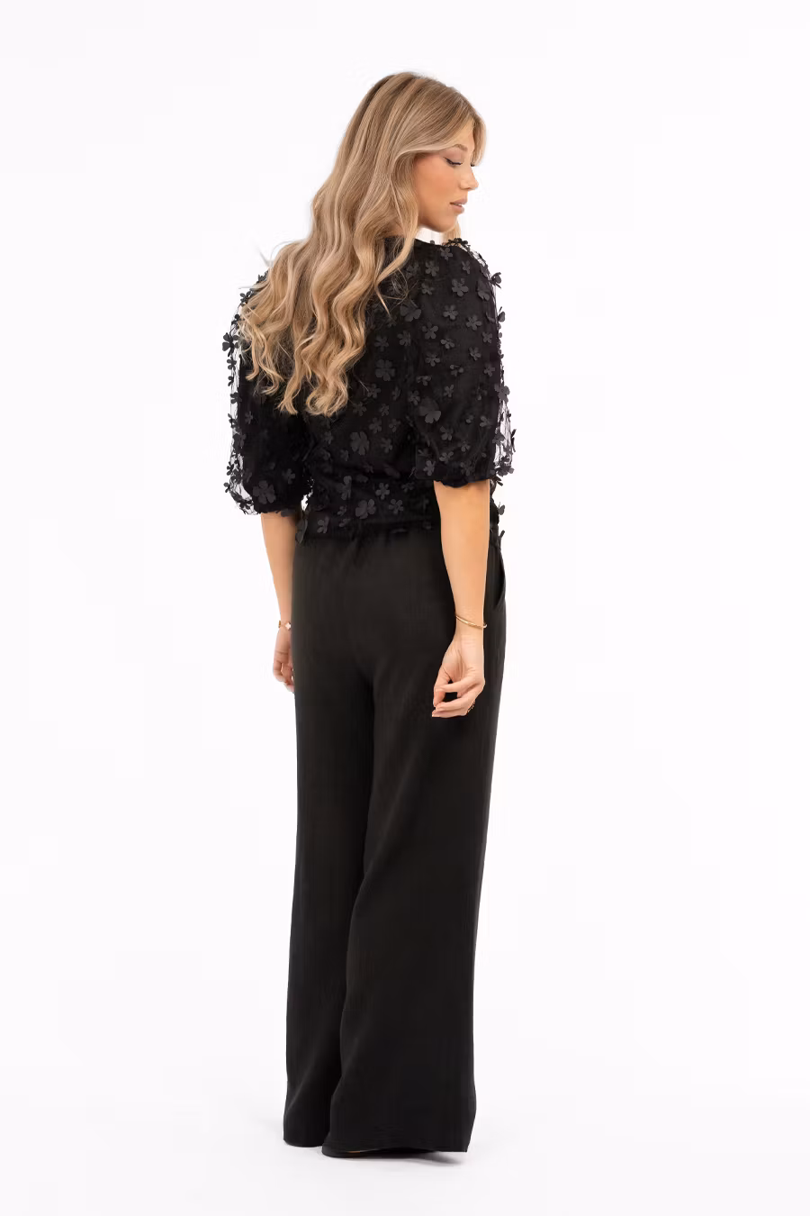 LEE LINEN PANTS - Black