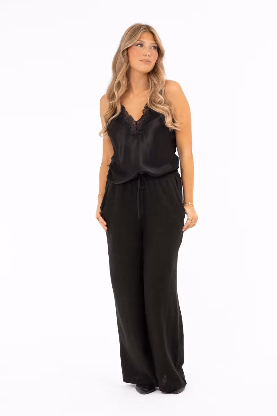 LEE LINEN PANTS - Black