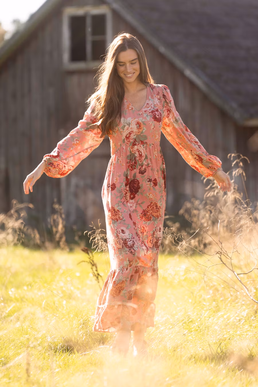 AMBROSIA DRESS - Rose/Pistachio
