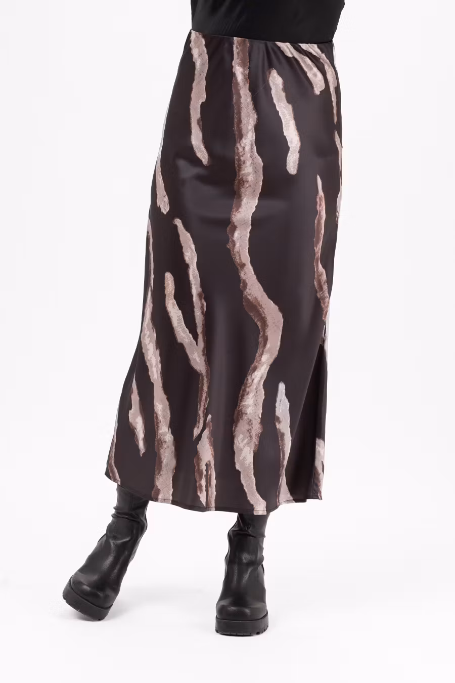 HERA SKIRT BLACK/SAND/COFFEE
