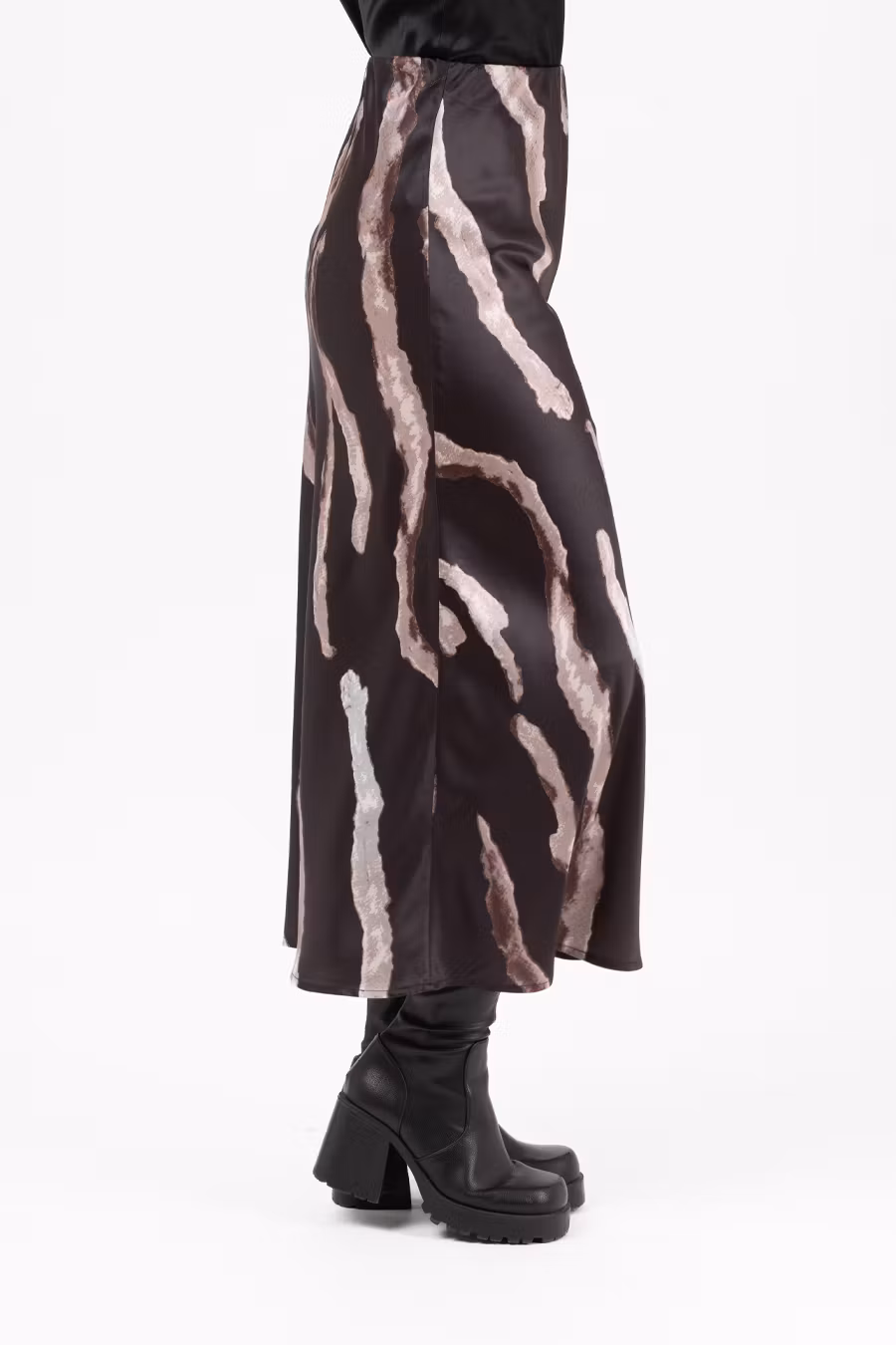 HERA SKIRT BLACK/SAND/COFFEE