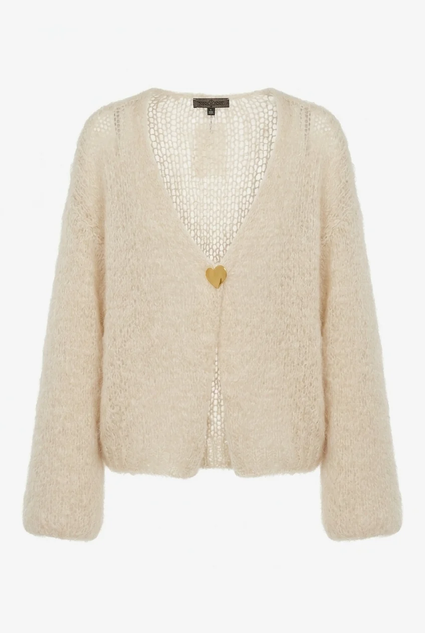 Chloé - Kid Mohair Cardigan - Beige