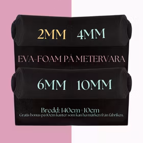 EVA FOAM 2MM SVART