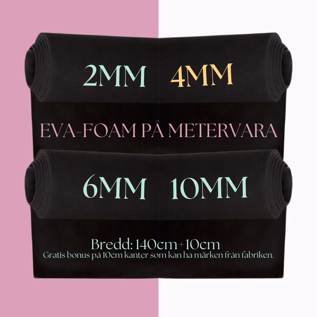EVA FOAM 4MM SVART