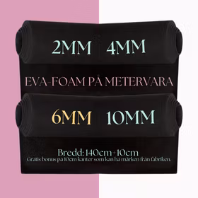 EVA FOAM 6MM SVART