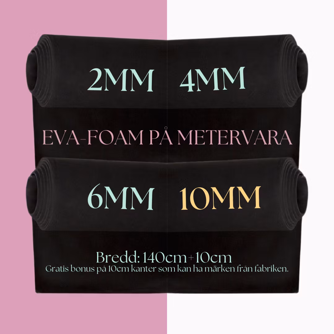 EVA FOAM 10MM SVART