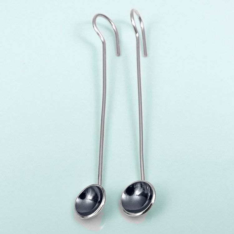 Silver earrings - Oxidation