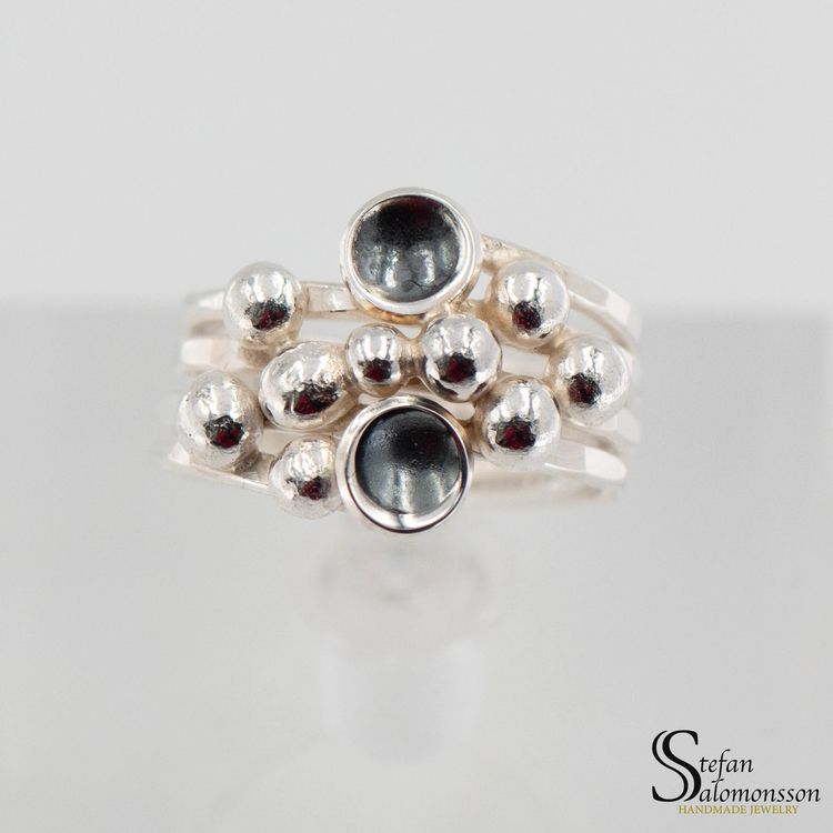 Silver ring: Oxidized