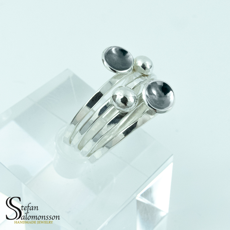 Silverring: Oxiderad