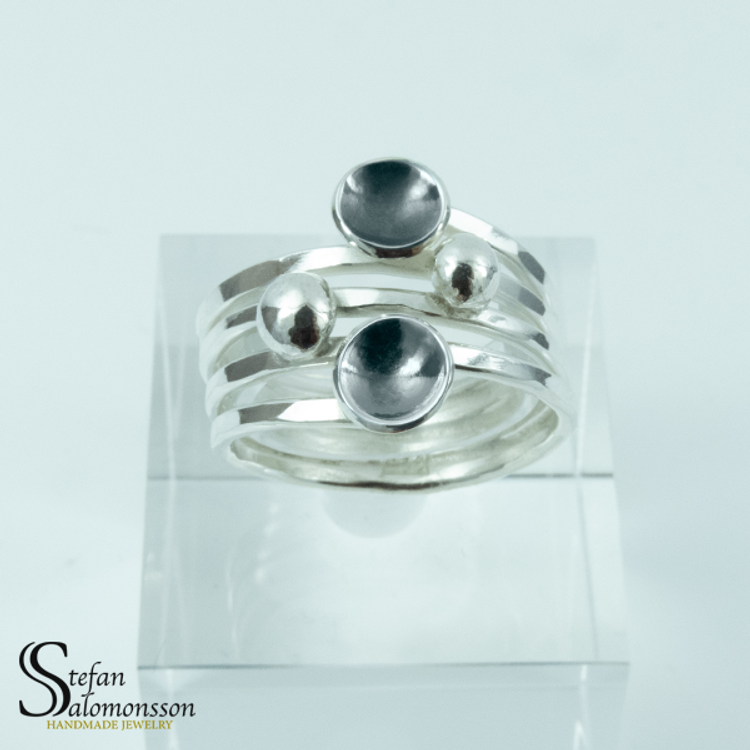 Silverring: Oxiderad