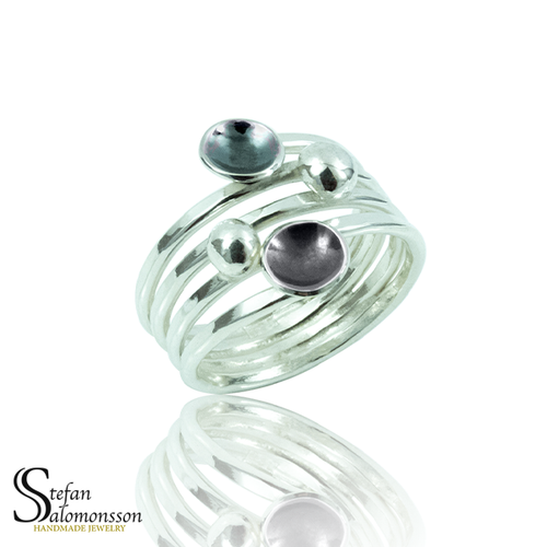 Silverring: Oxiderad