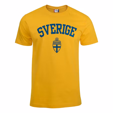 Sverige T-Shirt Gul Sr